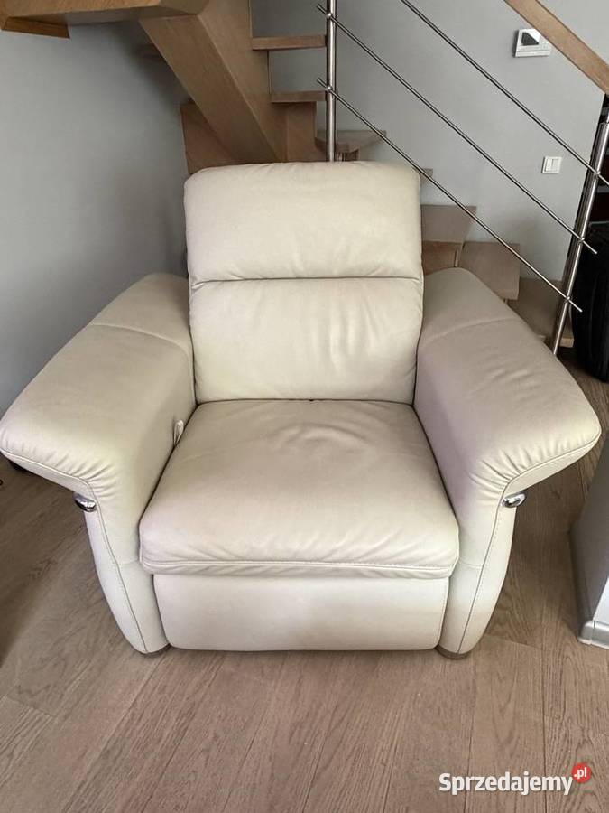 Narożnik skórzany z funkcją spania fotel z Katowice