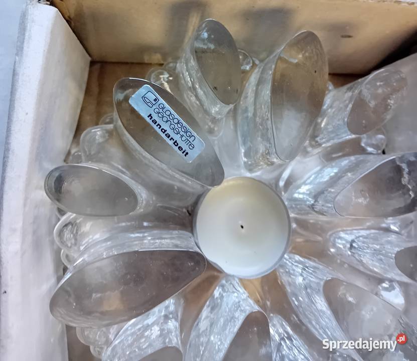 Kryształowy podgrzewacz Tealight Georgshutte kat wielkopolskie Koźminek