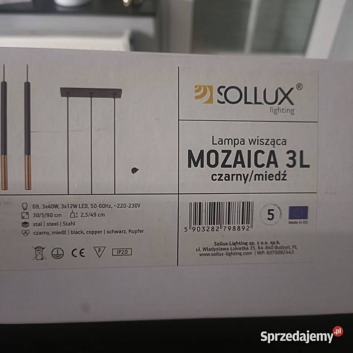 Lampa kuchenna wisząca Orzesze