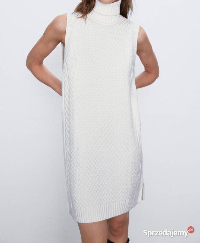 38M ZARADzianinowa sukienka z golfem z Rozmiar 38(M) małopolskie Kraków