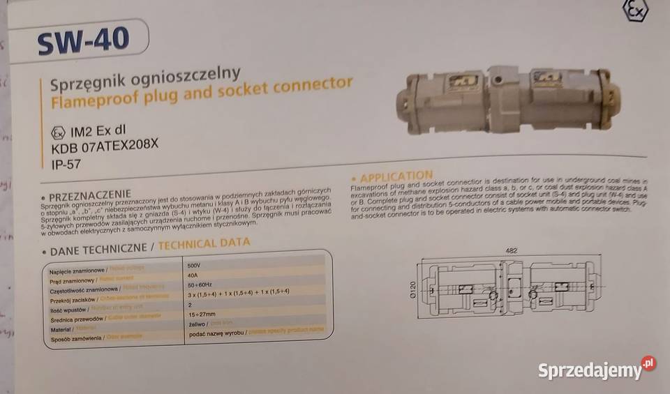 Sprzęgnik ognioszczelny Belma typ SO