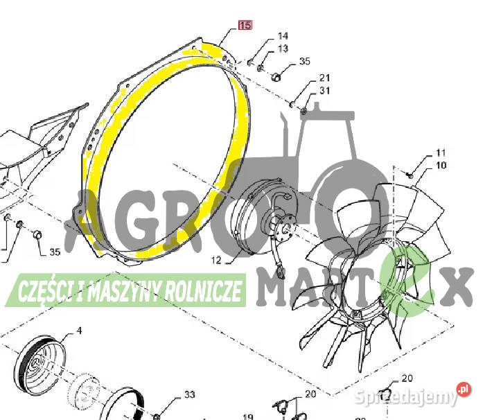 84546910 84289469 ELEMENT WIĄŻĄCY CNH Wichrów