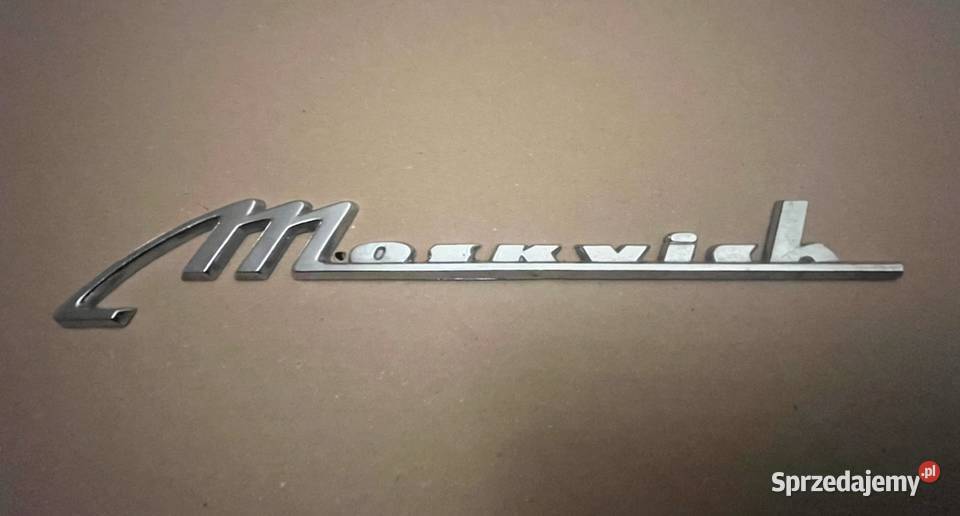 Moskwich 408 logo klapy tył Poznań