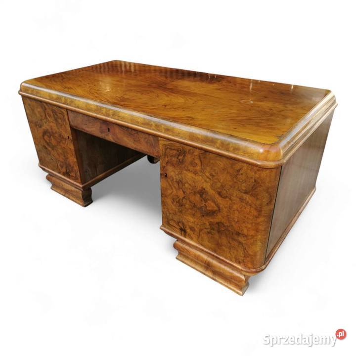 Biurko gabinetowe Art Deco dwustronne Meble dolnośląskie Wrocław
