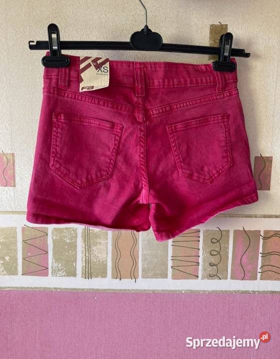 NOWE krótkie spodenki jeans szorty dżins grubszy Leszno sprzedam