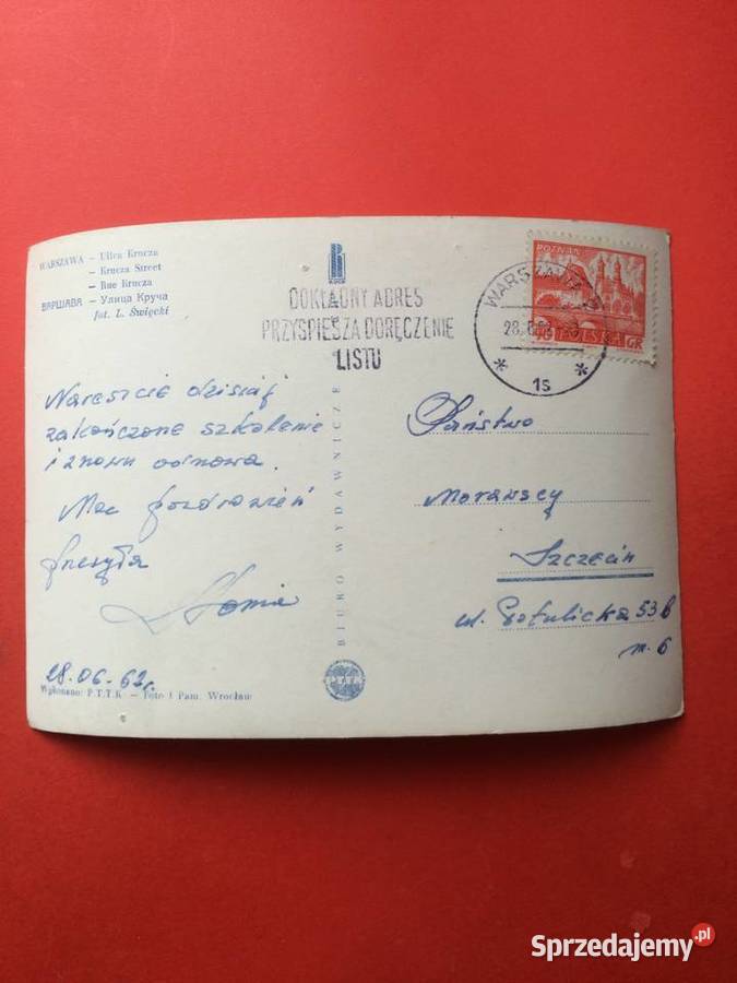 2309 Widokówka Warszawa Szczecin