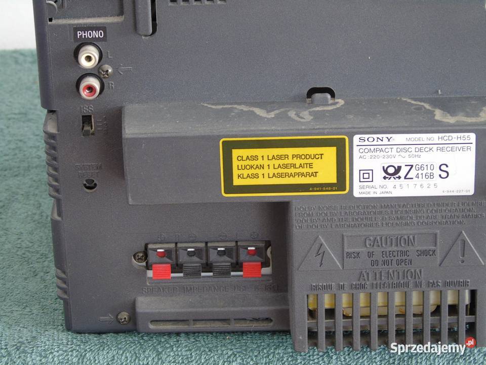 Wieża Sony radio korektor PHONO mocna DOSTAWA Jasło