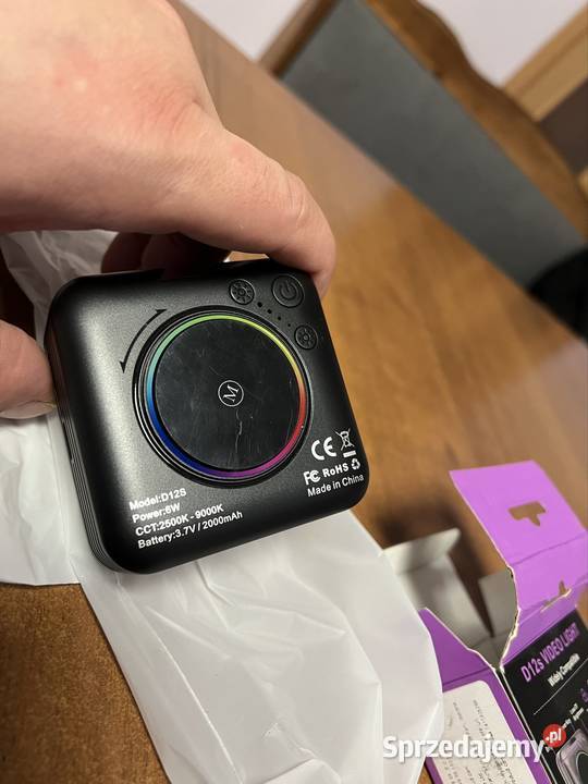 D12S RGB LED Lampa Wideo Fotograficzna Panel dolnośląskie Kuklice