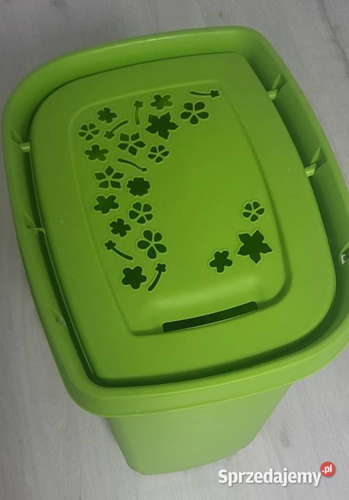 Kosz na pranie 55L zielony Mętów