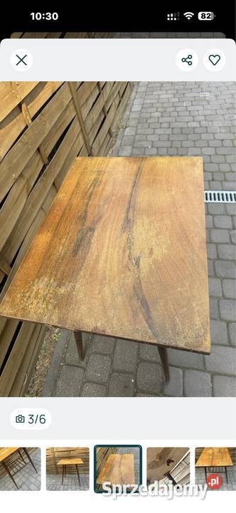 Stolik PRL patyczak drewniany mazowieckie Konstancin-Jeziorna sprzedam