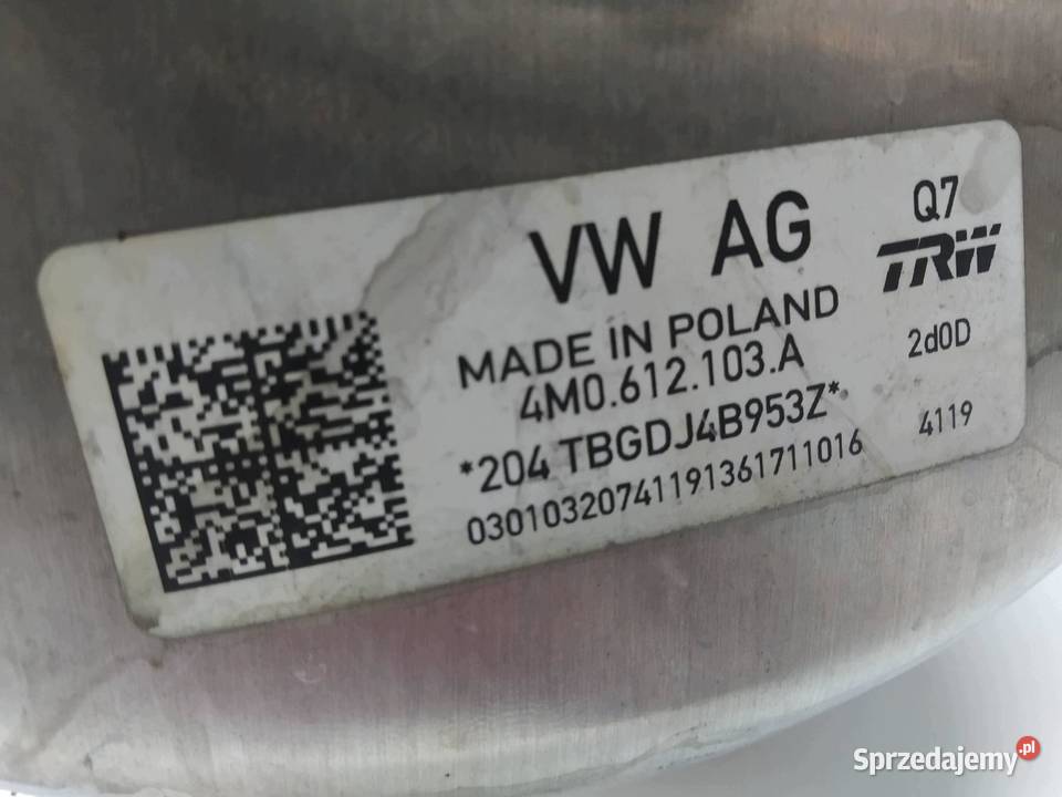 POMPA HAMULCOWA SERWO 4M0612103A Audi Q7 II
