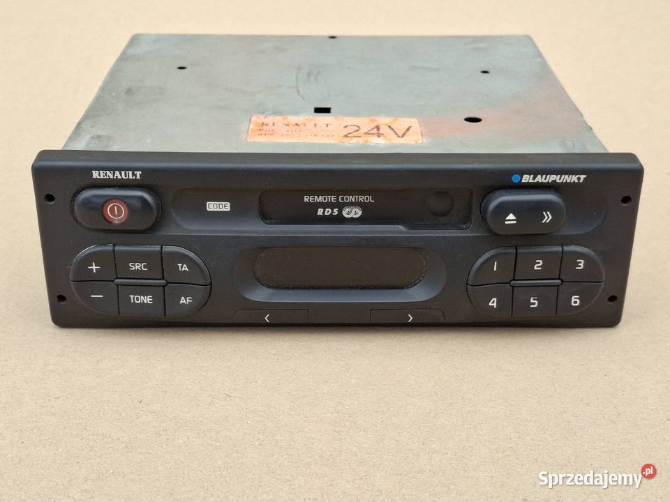 RENAULT MEGANE PREMIUM MIDLUM RADIO BLAUPUNKT ciężarowe Sprzęt audio fabryczny Bieleń