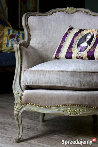 Francuski fotel berżera Ludwik XV Poznań sprzedam
