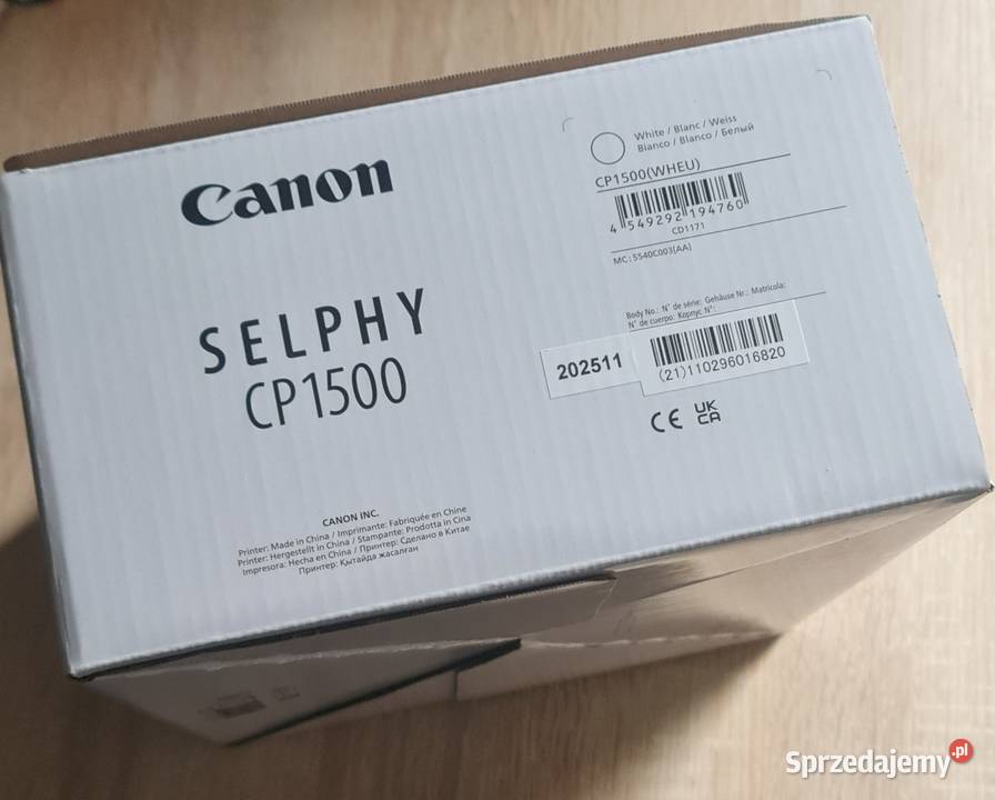 Drukarka Canon Selphy CP 1500 Nowa Druk w kolorze Koźmin Wielkopolski