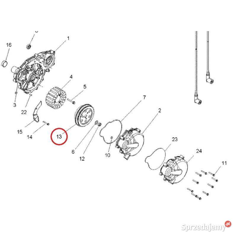 Koło zamachowe do quada Polaris Sportsman Ranger