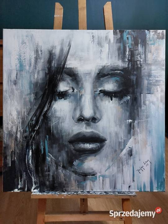 Duży obraz kobieta abstrakcja nowoczesny do mazowieckie Warszawa