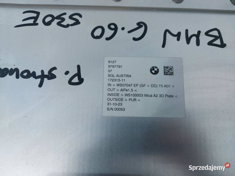 BMW 5 G60 530E xdrive Bateria akumulator 635Ah osobowe
