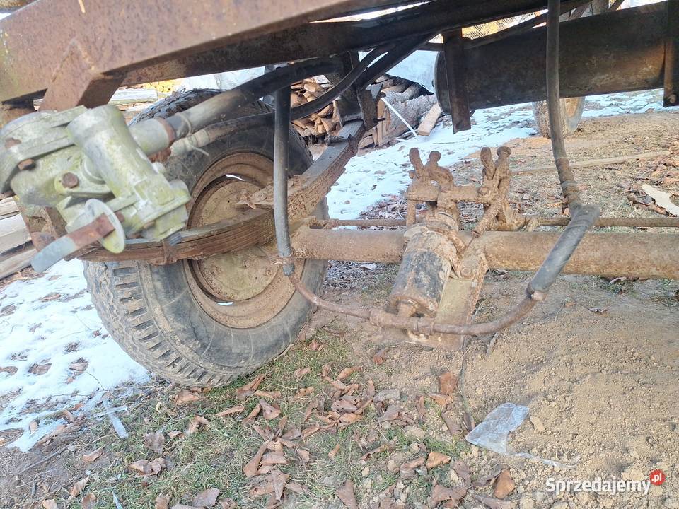Przyczepa rolniczasamdwuośowa wózki drewniana sprzedam