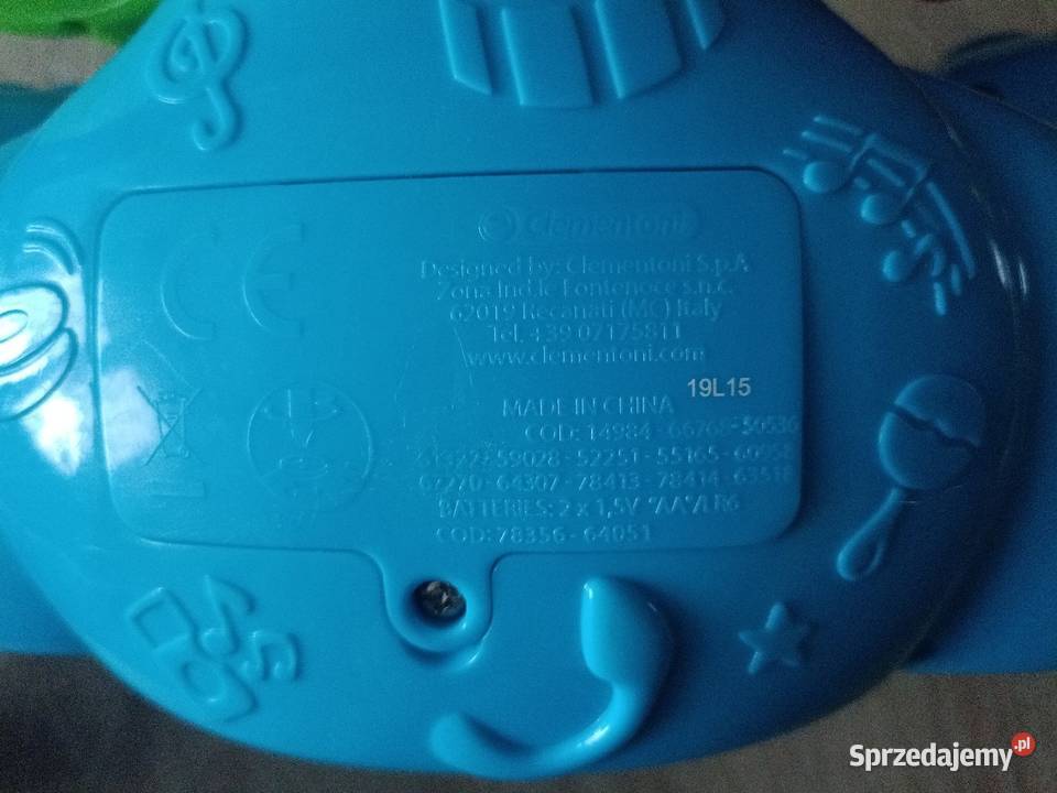 Clementoni Muzyczny Słonik interaktywny Plastik  Dla niemowląt pomorskie