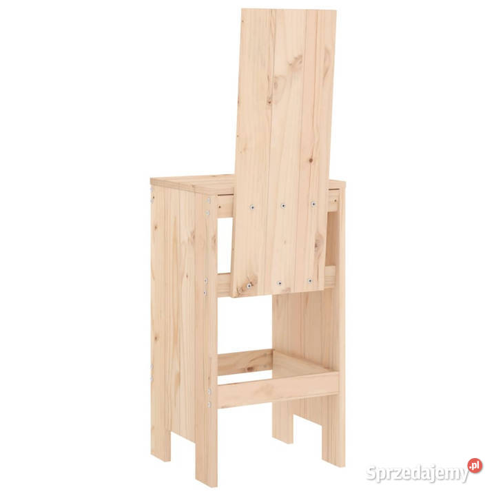 Stołki barowe 2 40x42x120 lite drewno sosnowe Warszawa sprzedam