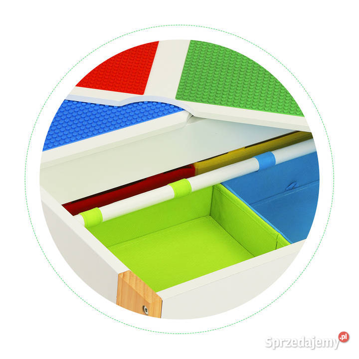 Drewniane meble dzieci zestaw stół 2 krzesła opolskie Smogorzów