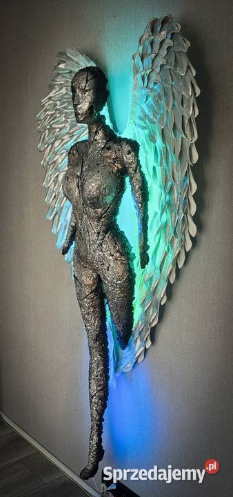 rzeźba lampa sztuka użytkowa anioł sprzedam