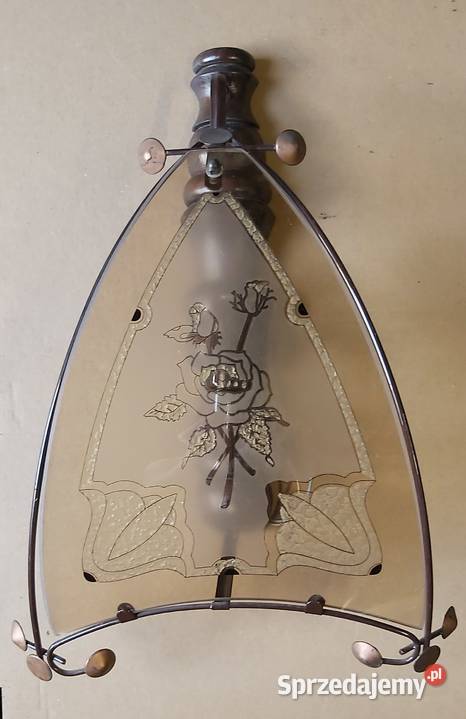 LampyPlafony PRL szkło opolskie Kluczbork