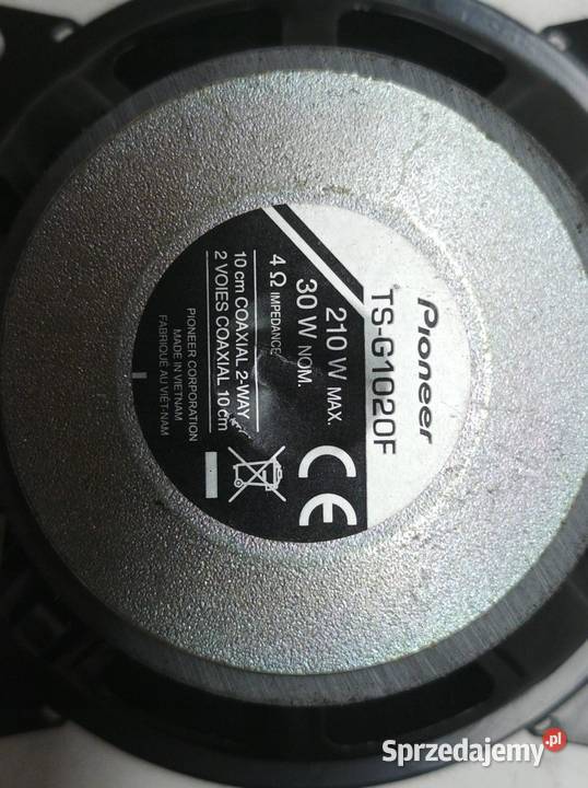 GŁOŚNIK KOMPLET 10CCM PIONEER TSG1020F Opel