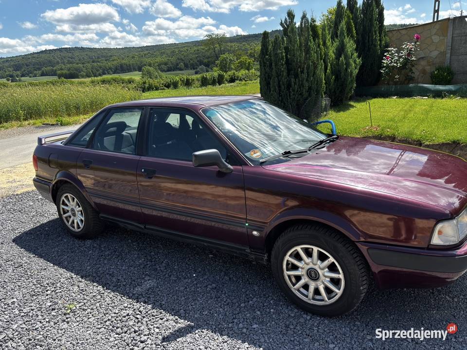 Audi 80 B4 19TDI 90 1Z bordowy świętokrzyskie Nowy Skoszyn