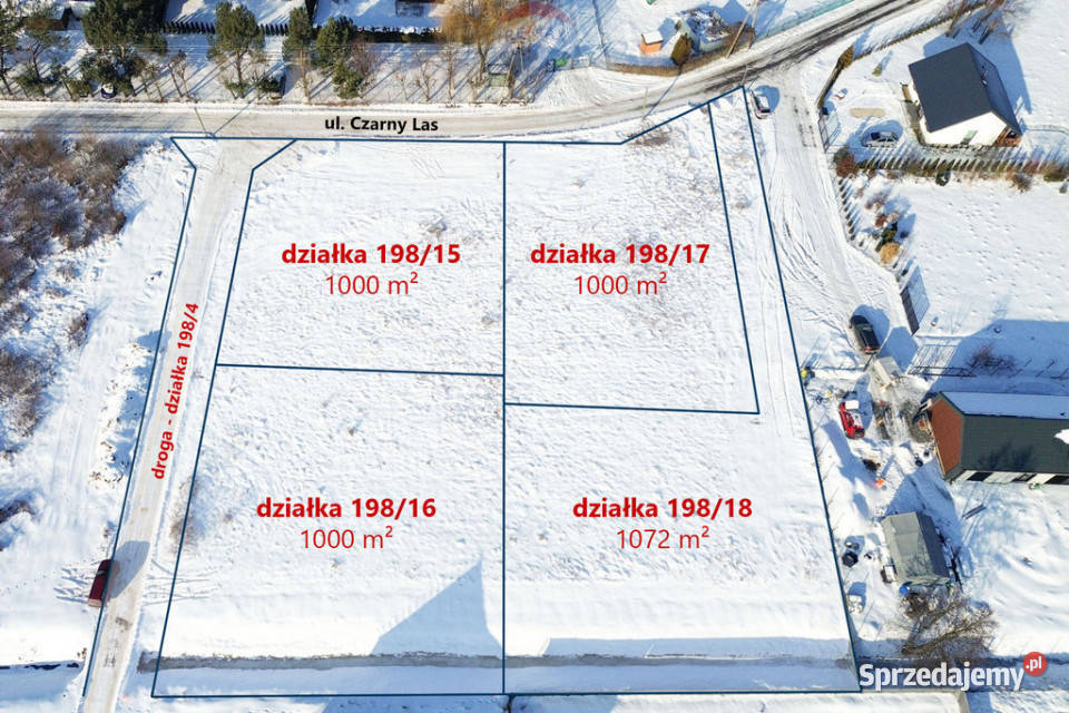 Teren 4072m Kajetany gm Nadarzyn Czarny Las