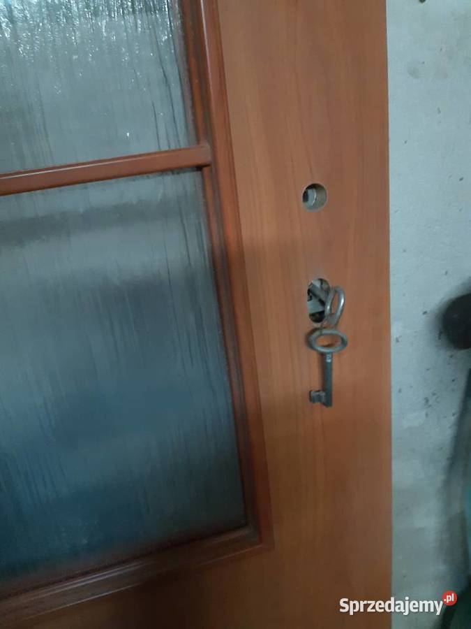 Skrzydło drzwiowe drzwi pokojowe 80L uszkodzone Łęczna