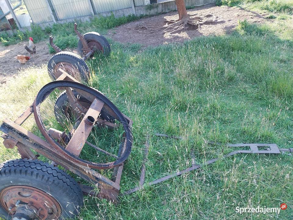 Osie do przyczepy rolniczej z hamulcem kolami i Wierzchy
