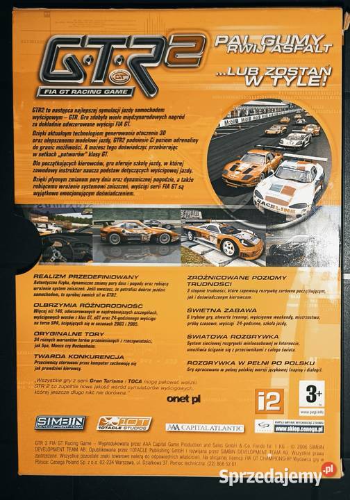 wyścigi GTR 2 FIA GT Racing Game Cenega Simbin podkarpackie Rzeszów sprzedam