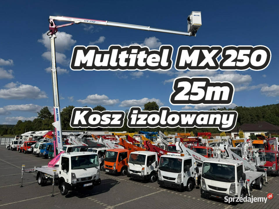 Nissan Cabstar Podnośnik Koszowy Zwyżka Multitel Widełki