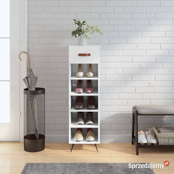 Szafka na buty biała 30x35x105 materiał Warszawa