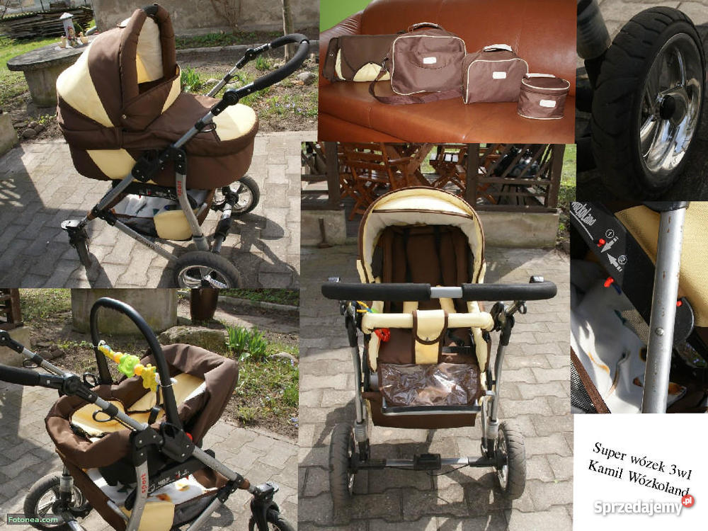 Wózek 3w1 Kamil z nosidełkiem 400 Wózki opolskie Pokój sprzedam