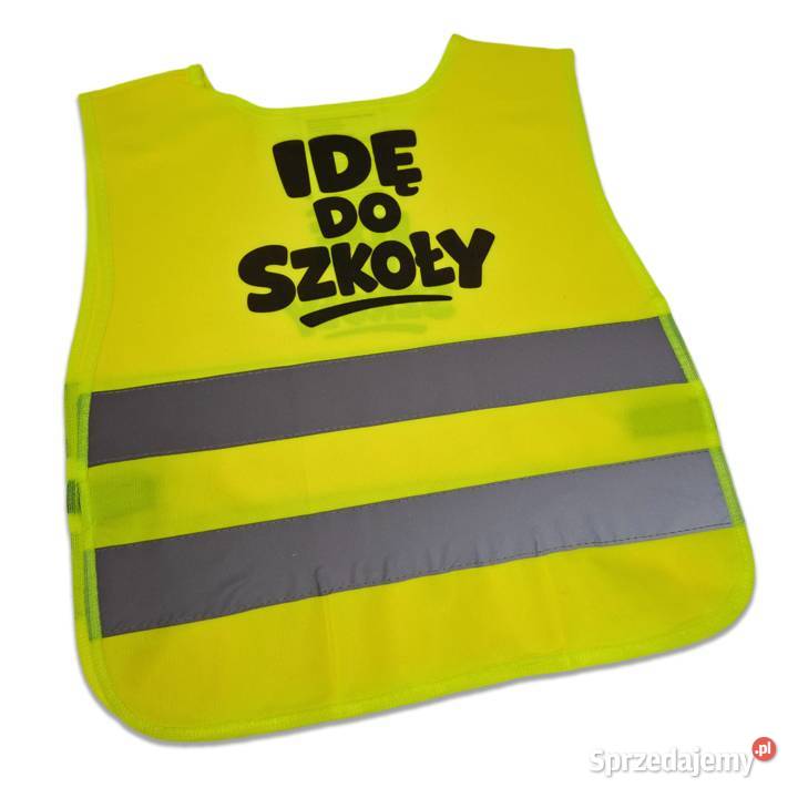 Dziecięca kamizelka odblaskowa IDĘ DO SZKOŁY Dębna