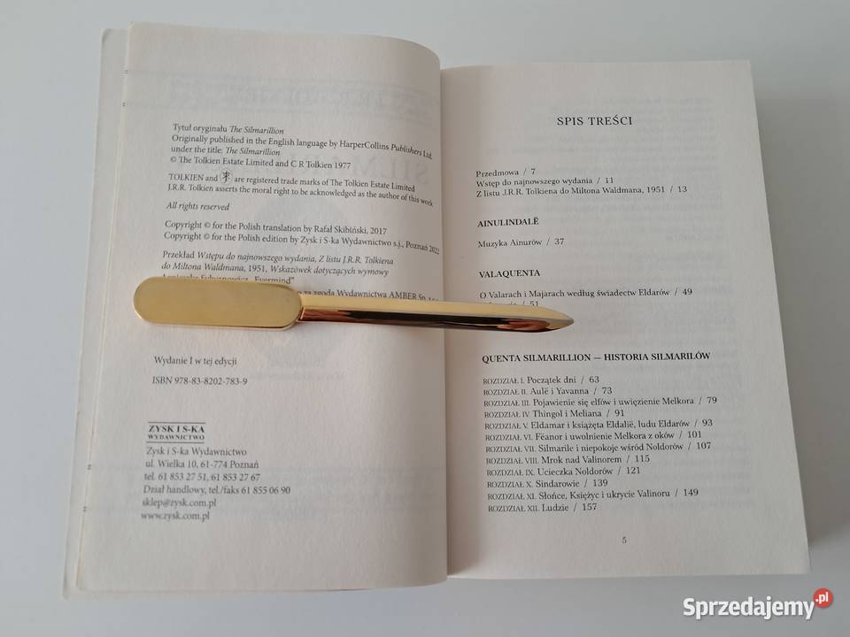 Książka Silmarillion JRRTolkien do sprzedania Proza i poezja sprzedam
