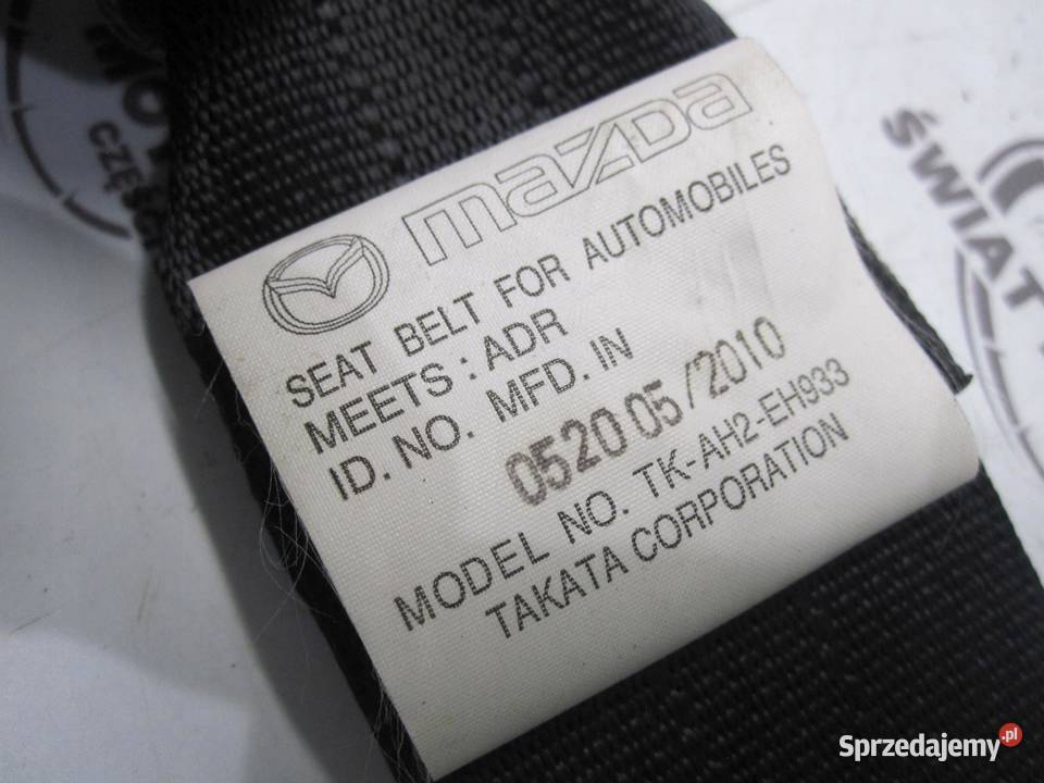 MAZDA 6 II GH LIFT 10r pas bezpieczeństwa lewy