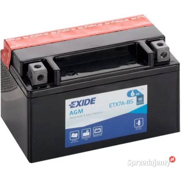 Akumulator motocyklowy EXIDE ETX7ABS YTX7ABS 12V Siedlce