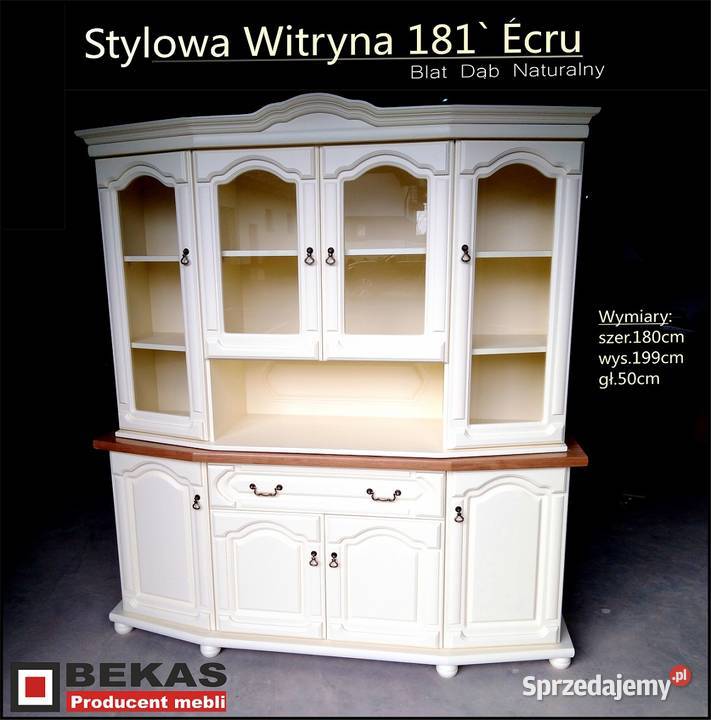 Nowa Szafa 90 2D2S Dąb Ecru Wanilia Biały Pozostałe Rybnik