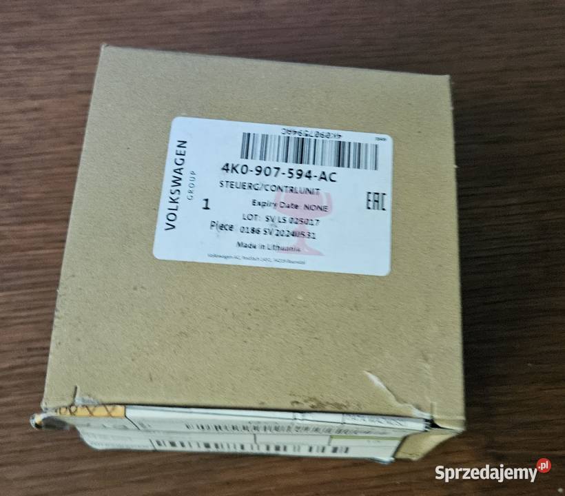 Sterownik Szyberdachu Volkswagen 4K0 907 594 AC Pozostałe Grodków