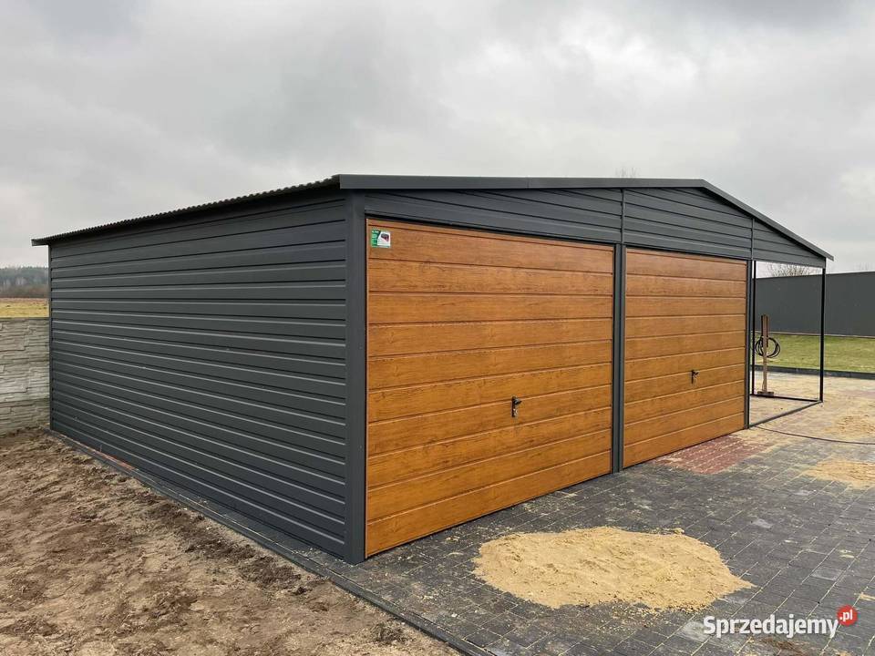 Garaż blaszany wiata Wzmocniony PROFILAMI