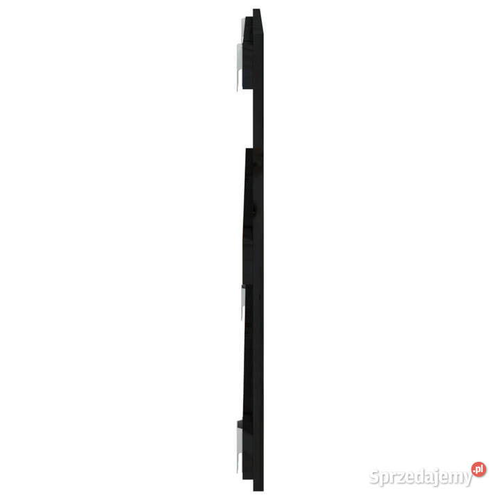 Wezgłowie łóżka czarne 108x3x60 lite drewno Warszawa sprzedam