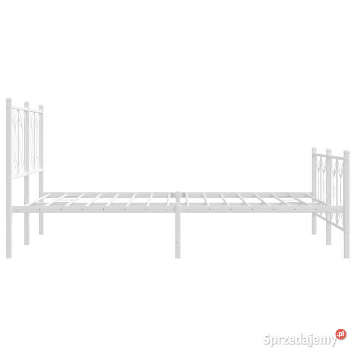 Łóżko Metalowe Białe Rama Łóżka Ze Stelażem sprzedam