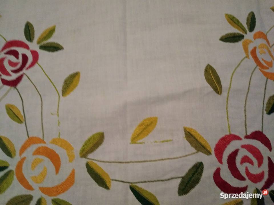 Ręcznie haftowana serweta Kielce sprzedam