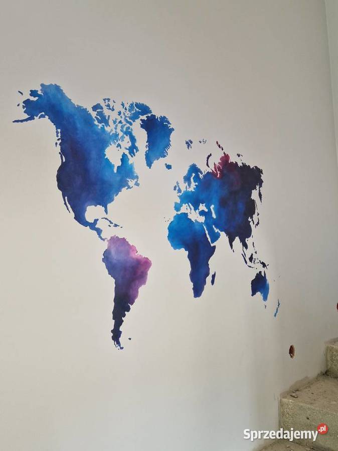 Artystyczne malowanie ścian mural w domu Stalowa Wola