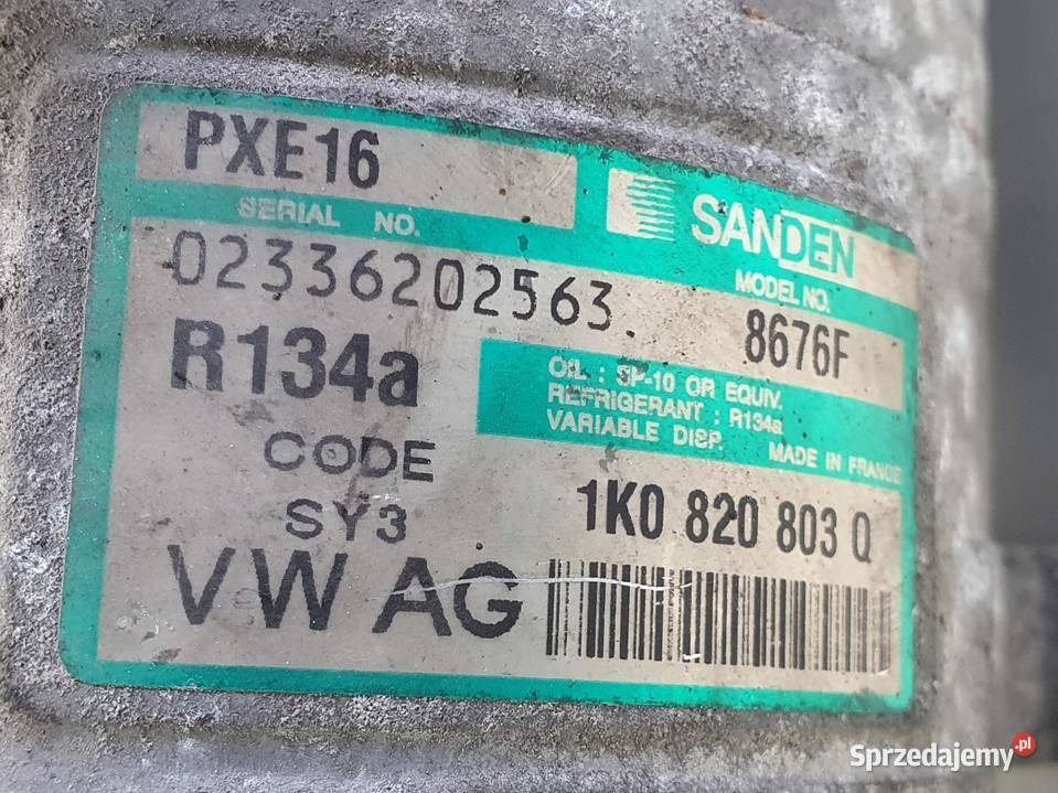 SPRĘŻARKA KLIMATYZACJI VW Touran 19 TDI pompa osobowe