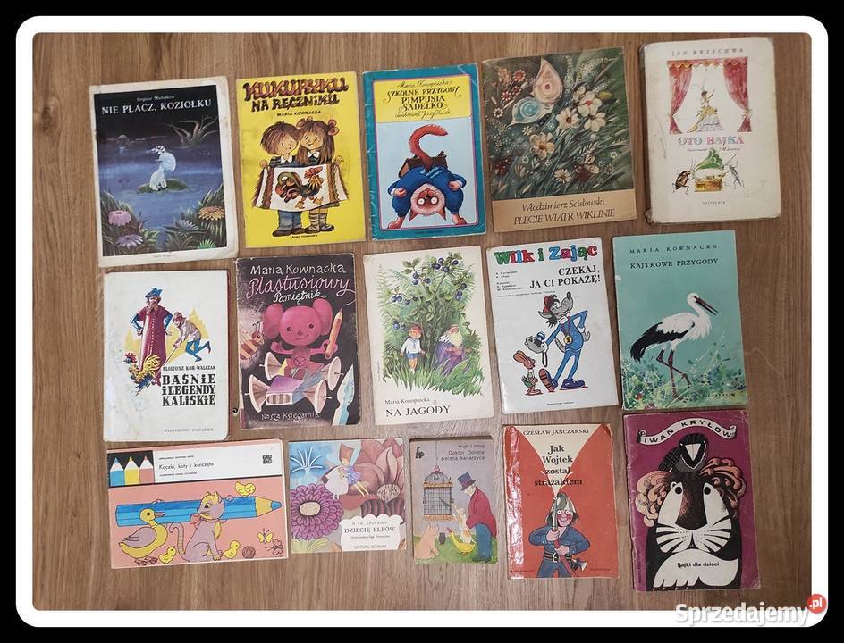 zestaw książek dziecięcych PRL głównie lata 80 Płock