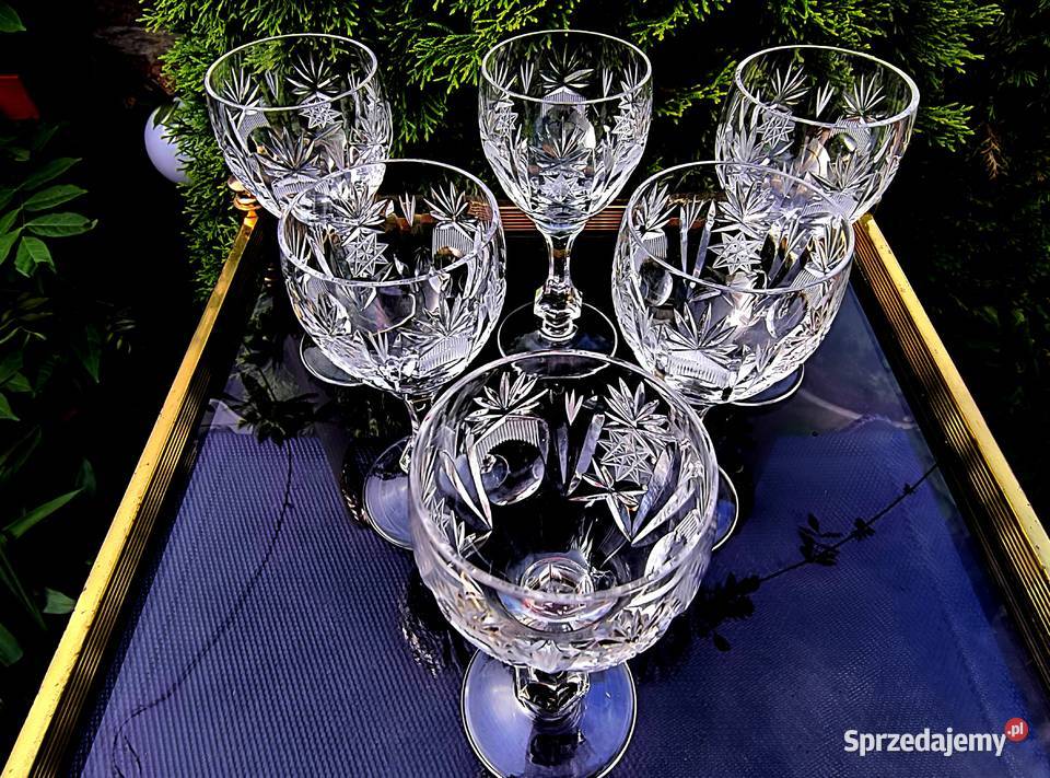 Kieliszki kryształowe do likieru Klenica